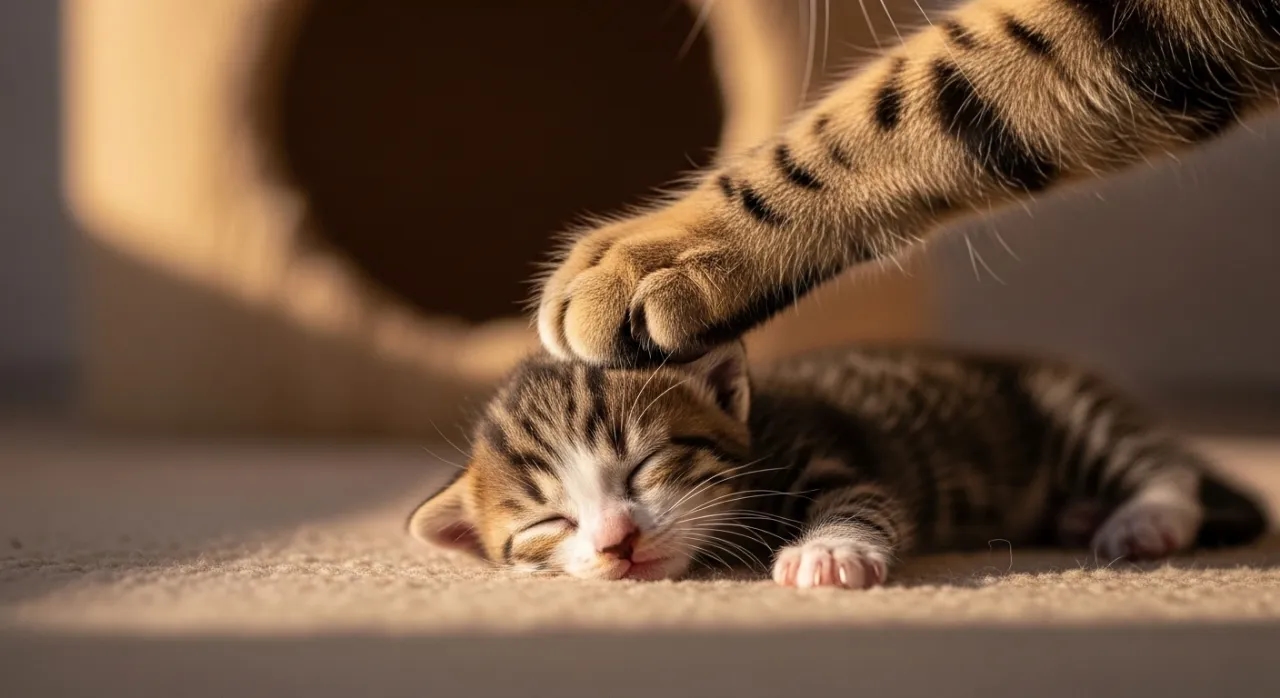 Dlaczego kotka gryzie swoje małe? Odkryj naturalne powody i zagrożenia